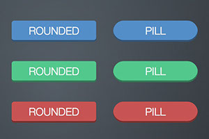 Flat Button Set 1 Download for Sketch